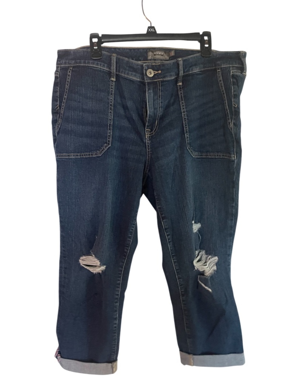 torrid Dark Blue Denim Cropped Jeans